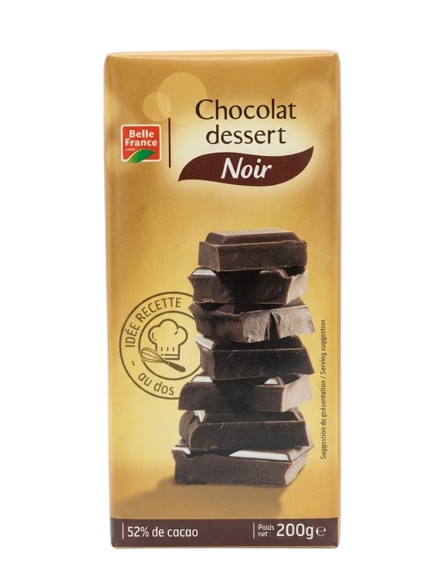 Belle France – Tablette de Chocolat Noir - 200 g