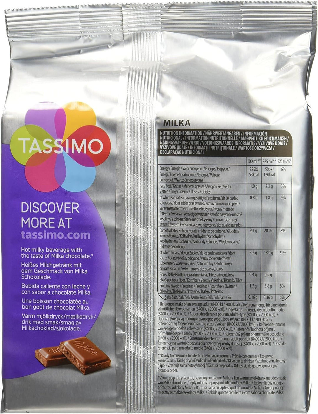 Chocolat Chaud Milka X8 Dosettes 240g - TASSIMO