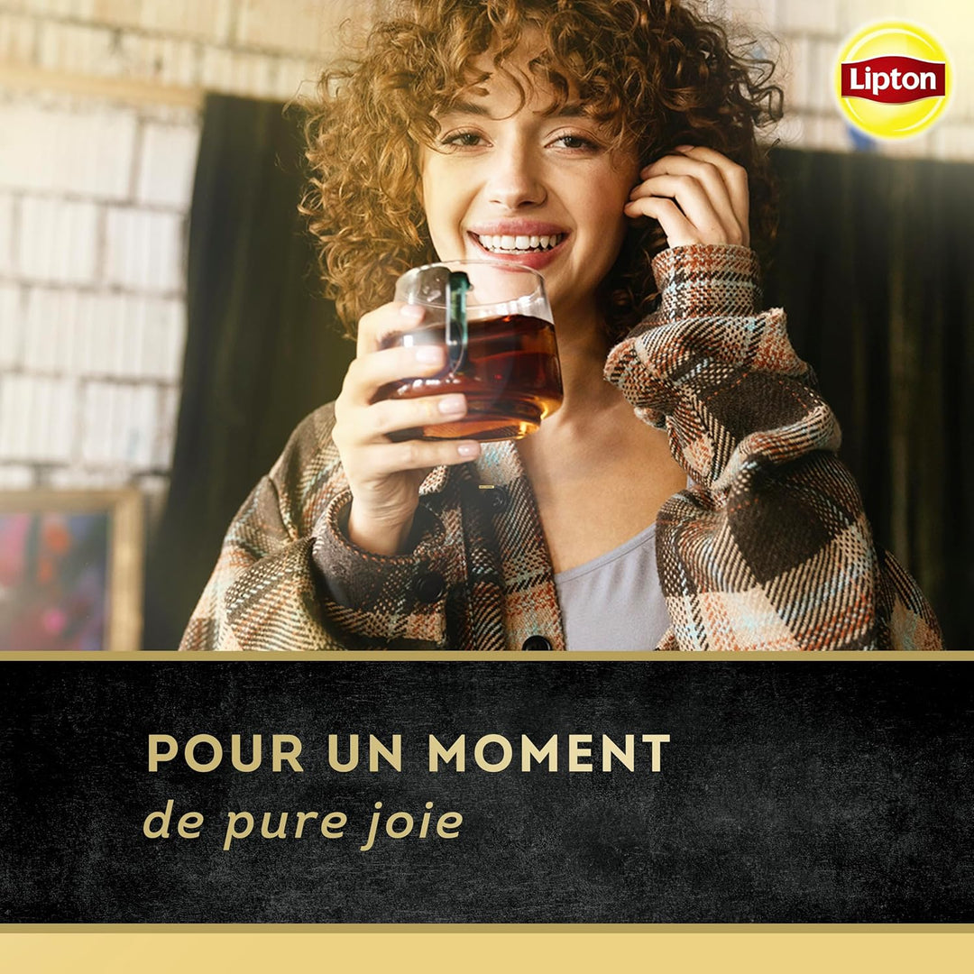 LIPTON - Thé Noir Au Caramel Et à La Vanille De Madagascar - 20 sachets