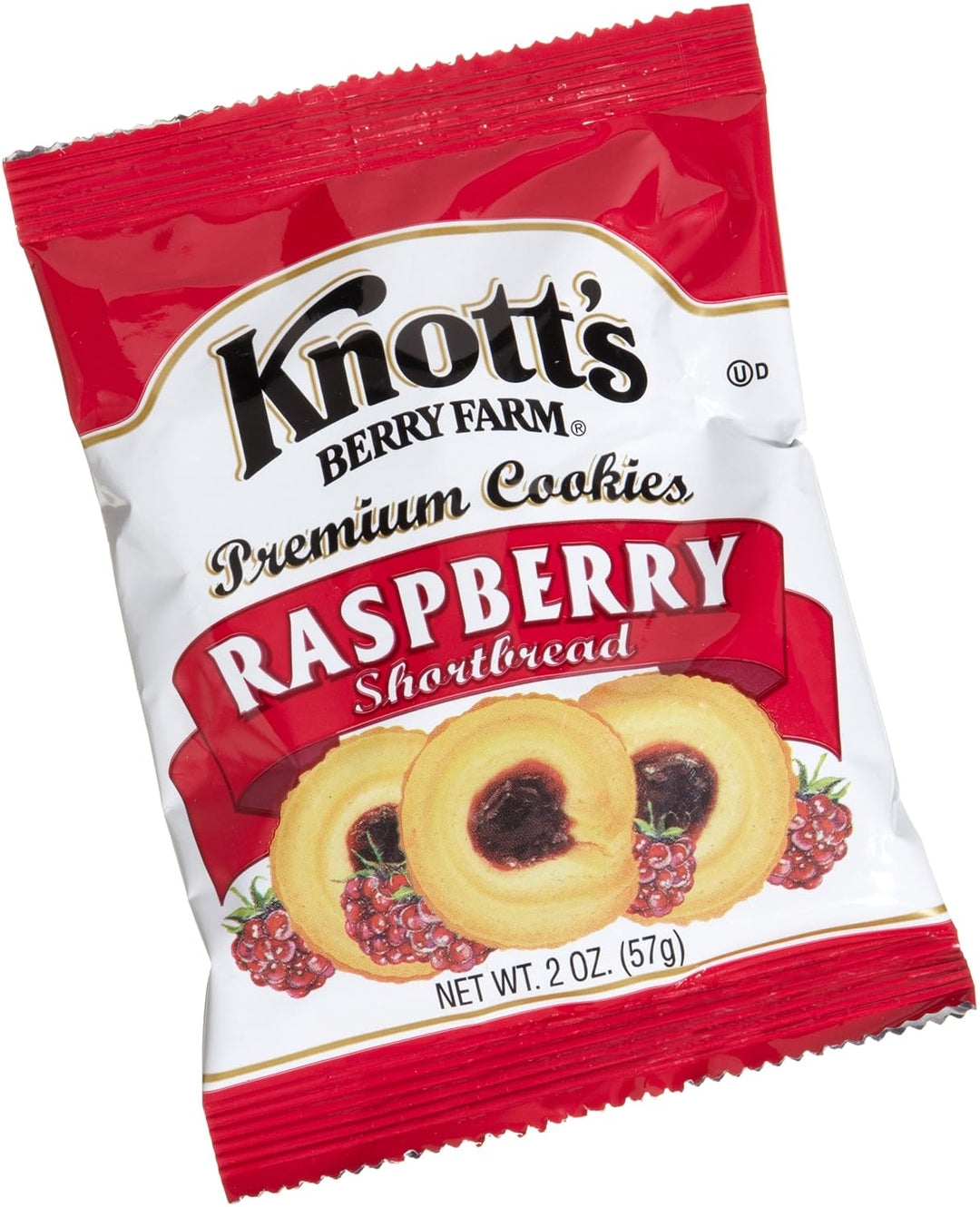 Knott's Berry Farm,  biscuits sablés à la framboise paquets de 57 g