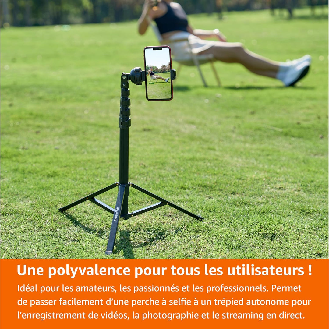 Amazon Basics - Trépied pour iPhones extensible - noir
