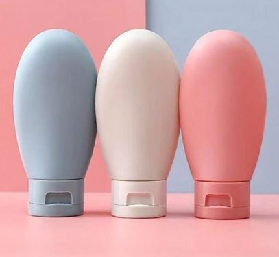 Ensemble de flacons de voyage rechargeables et flexibles - Etanches et compressibles