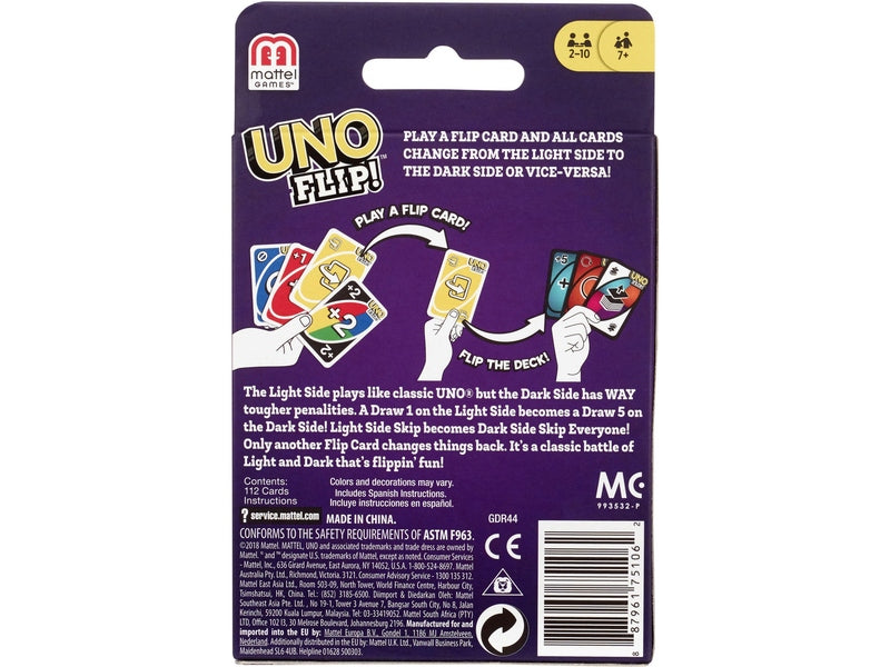 UNO Flip - De Nouvelles Cartes Action - 112 Cartes