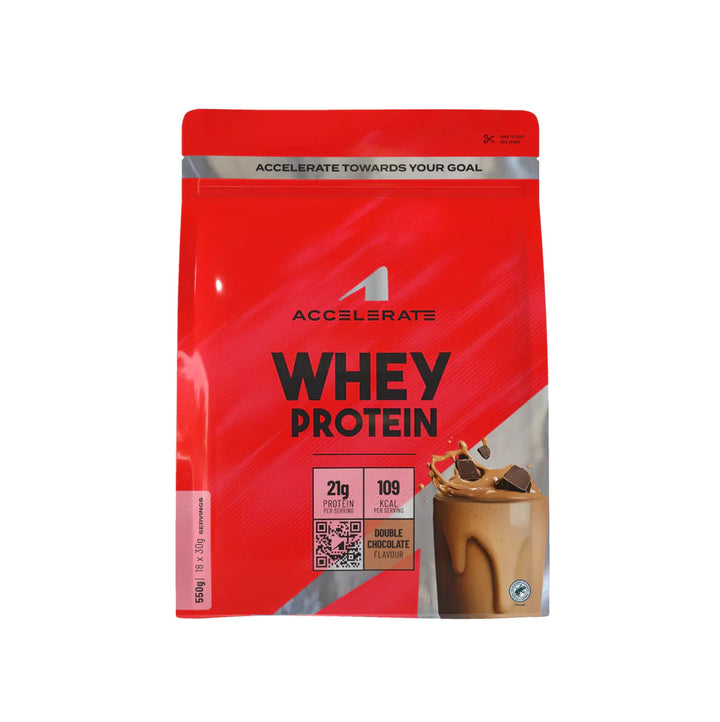Whey ACCELERATE Double Chocolat 550g, disponible sur Dialy à Dakar