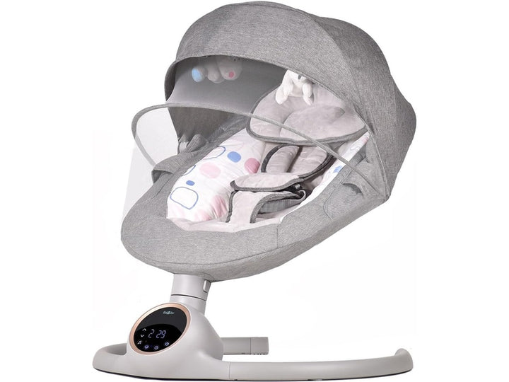 ALPHA – Balancelle Électrique pour Bébé avec Bluetooth (Gris) Dialy - Dakar 