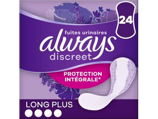 ALWAYS DISCREET – Serviettes Incontinence Plus Long, x24 Dialy - Dakar