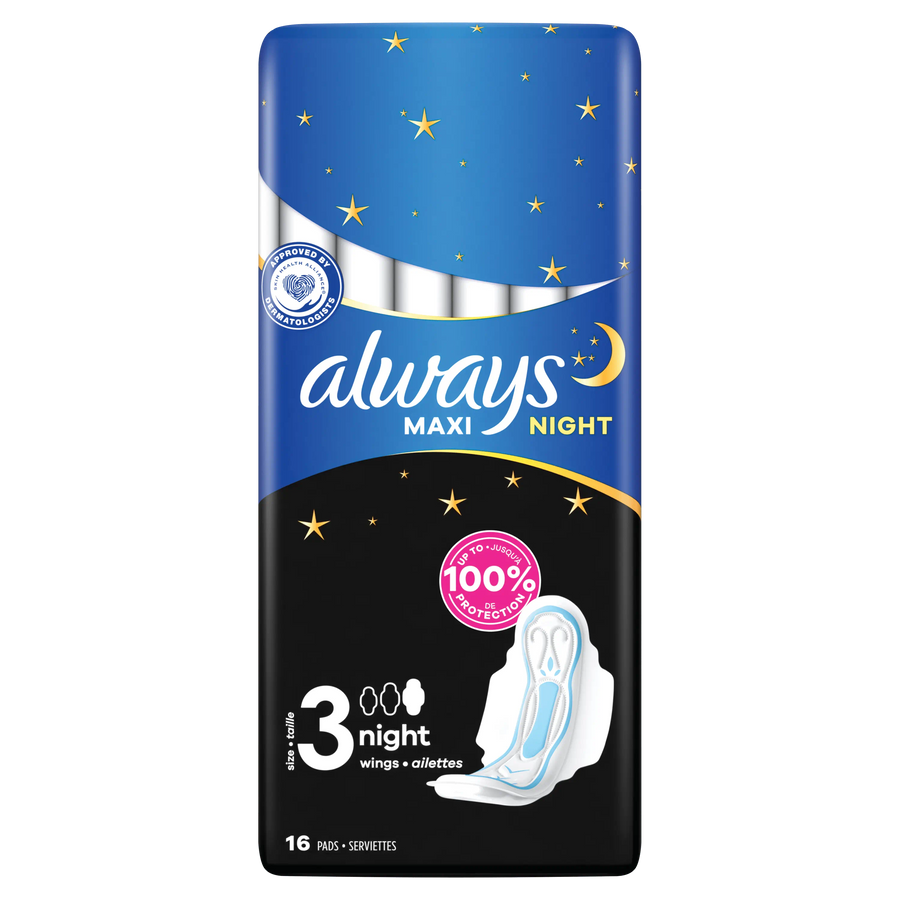  ALWAYS MAXI NUIT – Serviettes Taille 3, x16 Dialy - Dakar 