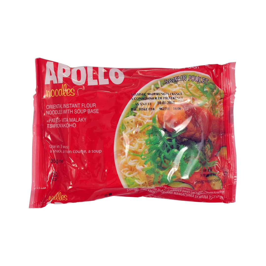 pâtes APOLLO - Nouilles instantanées saveur poulet en sachet - 75g dakar dialy