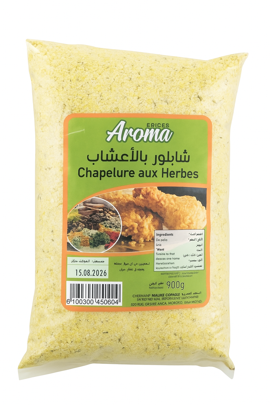 Chapelure aux herbes AROMA 900 g, disponible sur Dialy à Dakar en 60 min.