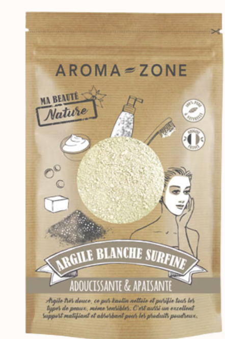 AROMA - ZONE - Poudre argile blanche surfine (kaolin) - 250g Dialy - Dakar