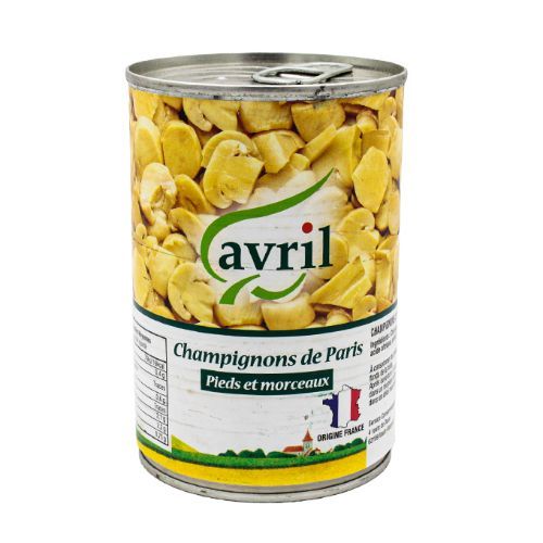 AVRIL - Champignons de Paris pieds et morceaux - 390g Dakar Dialy