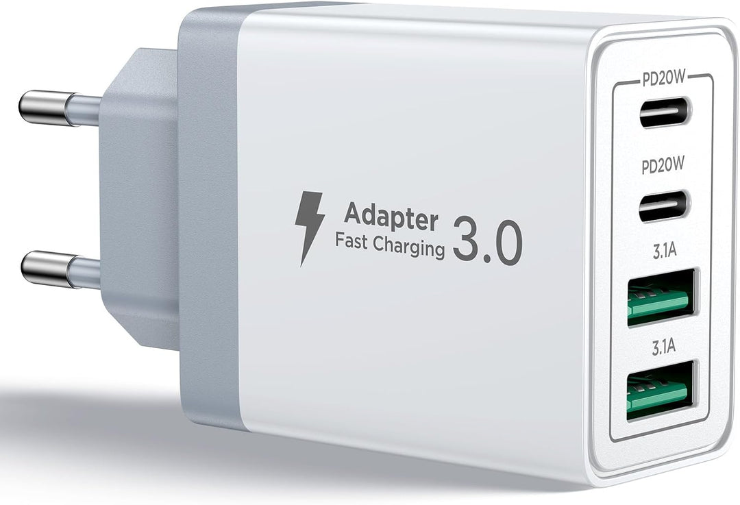 AIONEUS - Chargeur rapide Iphone USB C, 4 Ports & multi-secteur PD+QC 3.1A Dialy - Dakar 