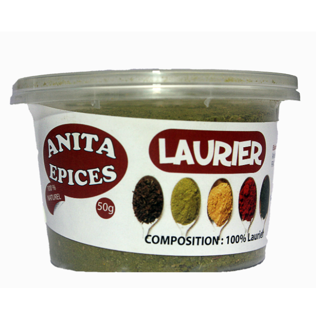 Anita épices - Laurier en poudre - 50g Dakar Dialy
