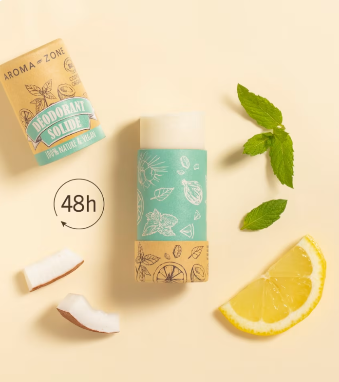 Déodorant solide Palmarosa BIO Aroma-Zone – disponible à Dakar sur Dialy en 60 MIN