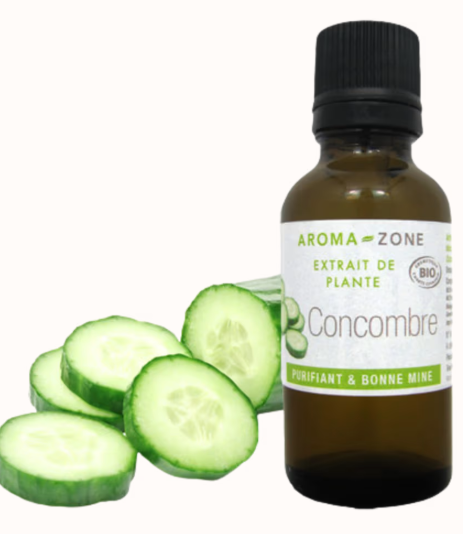 Extrait de Concombre BIO Aroma-Zone – disponible à Dakar sur Dialy en 60 MIN