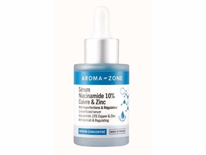 AromaZone - Sérum concentré Niacinamide 10%, Cuivre & Zinc - 30 ml. Disponible à Dakar sur Dialy.sn