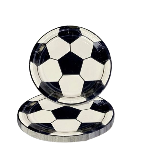 Assiettes en carton football – 24 pièces (7 pouces) Dialy - Dakar 