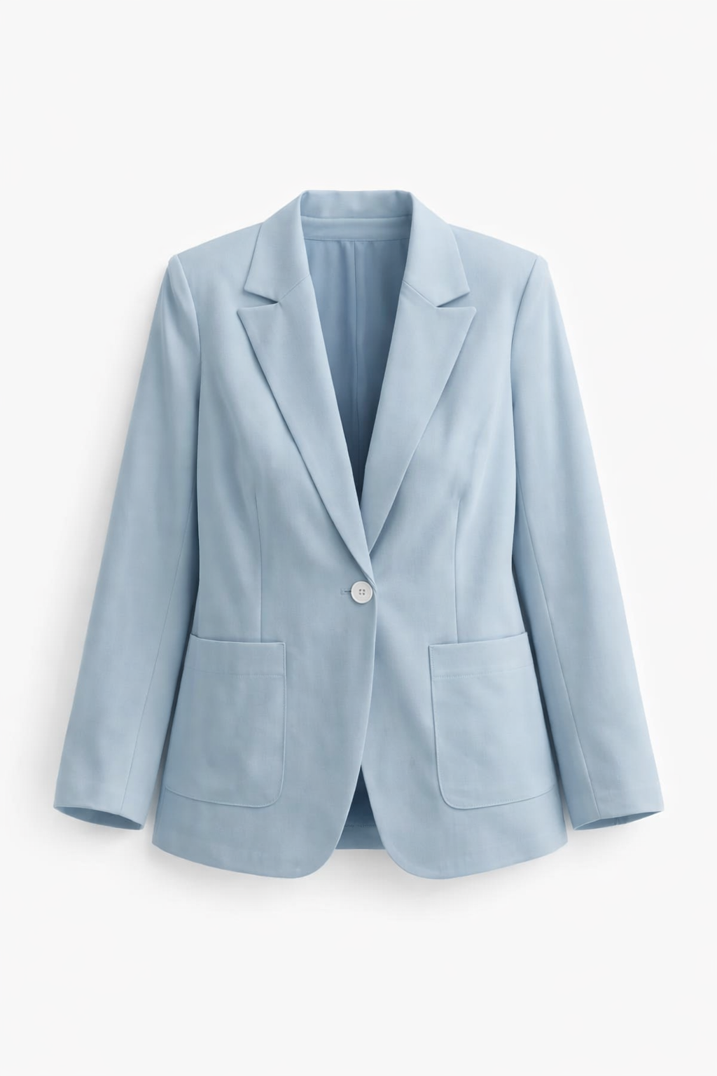 Blazer Femme en Coton – Bleu Pastel – Taille M