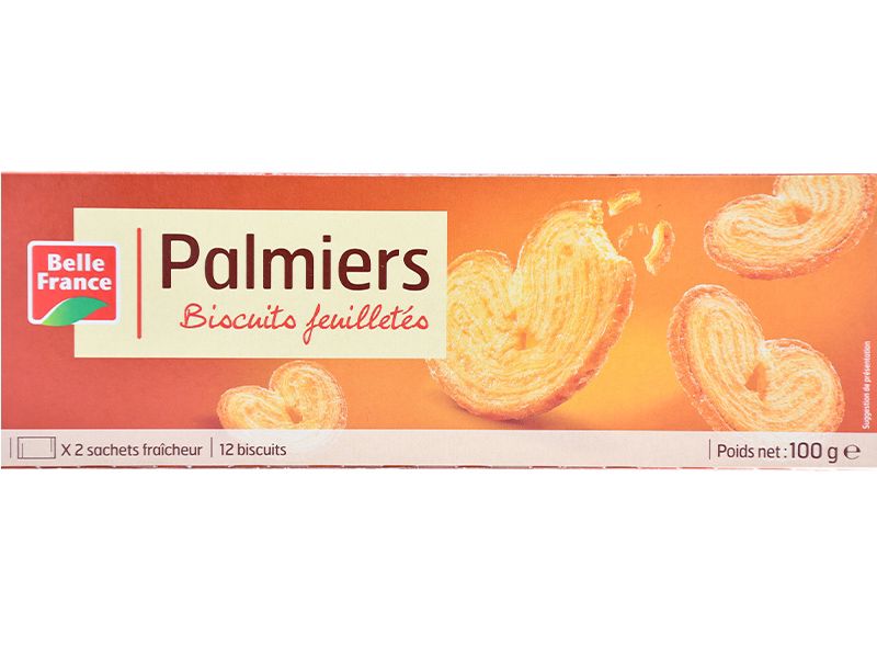 BELLE FRANCE - Biscuits Palmiers Feuilletés - 100g  Dakar Dialy