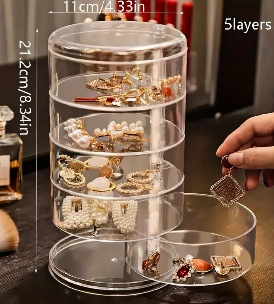 Boîte à Bijoux 5 Niveaux – Rangement Élégant et Organisé