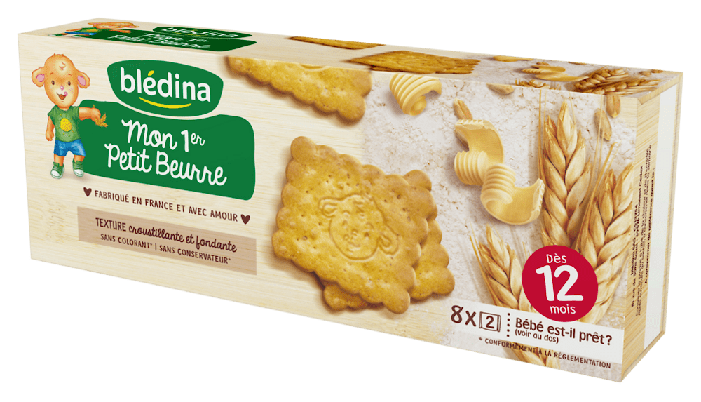 BLEDINA - Mon premier petit beurre Biscuit au blé, dès 12 mois - 133g