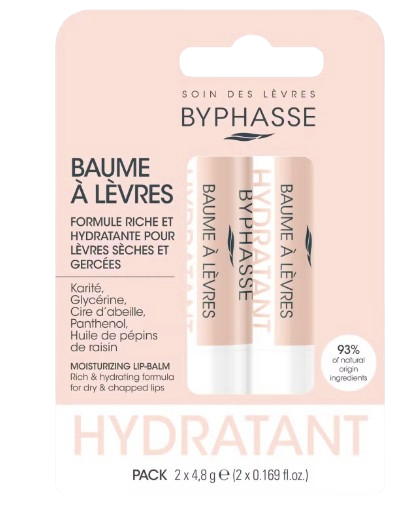 BYPHASSE - Baume à Levres Hydratant - 2 pcs x 4,8g Dakar Dialy