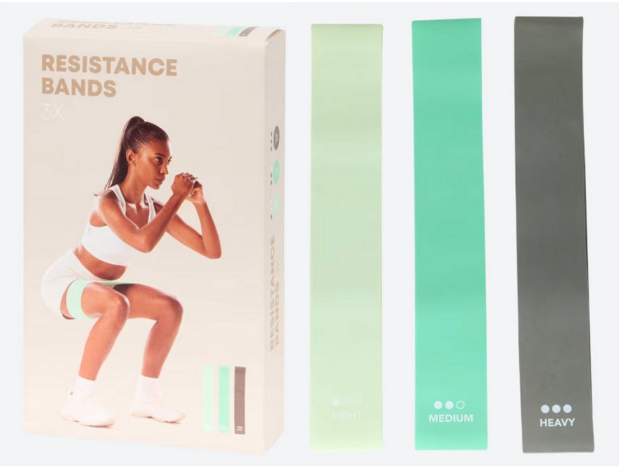 Lot de 3 bandes de résistance en latex pour fitness, disponibles sur Dialy à Dakar