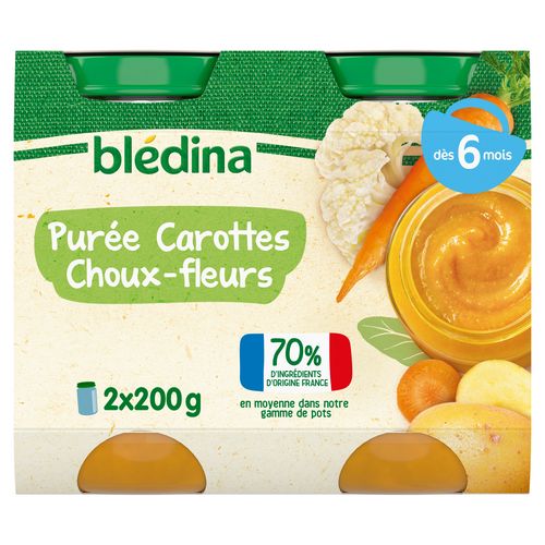 Blédina – Purée Carotte Choux-Fleurs - 2x200 g Dialy - Dakar 