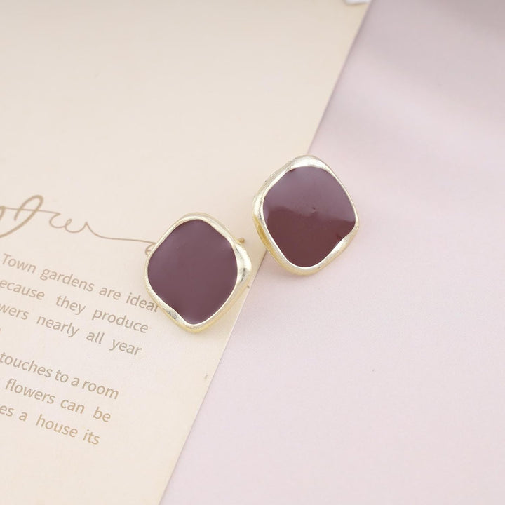 Boucles d’oreilles marron femme – Style moderne Dakar Dialy
