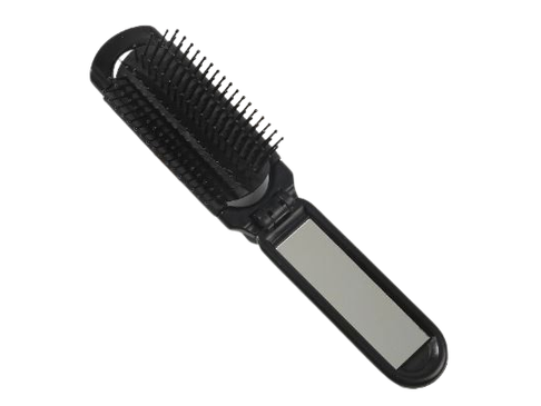 Brosse à Cheveux Pliable avec Miroir Intégré – Compacte 2 en 1, de Poche et Voyage Dialy - Dakar 