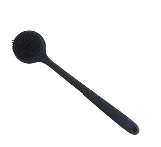 Brosse à Dos Longue Manche en Silicone Doux - Noir Dakar Dialy