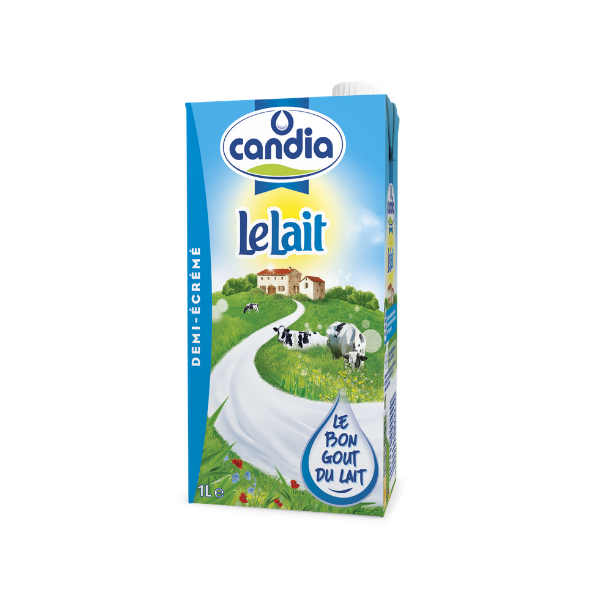 CANDIA - Brique de lait demi-écrémé - 1L Dakar Dialy