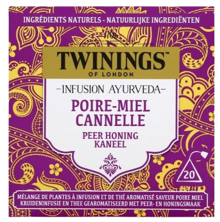 Infusion Ayurveda Poire, Miel, Cannelle x20, 36g - TWINNINGS