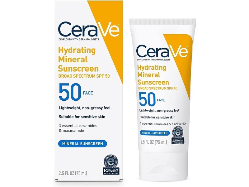 CERAVE - Crème solaire minérale SPF50 large spectre - 75ML