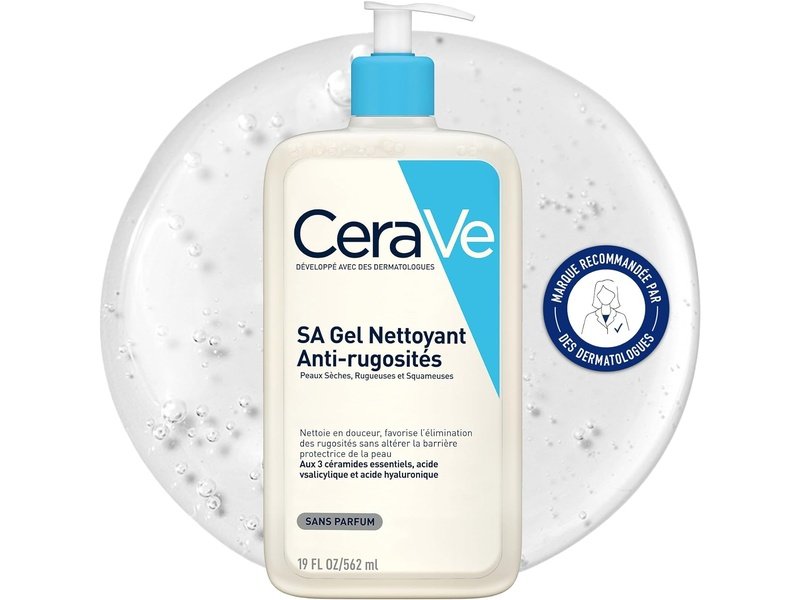 CERAVE - Gel SA Anti-Rugosités Nettoyant Exfoliant Corps - Peaux Très Sèches & Squameuses - 572ml Dialy - Dakar 