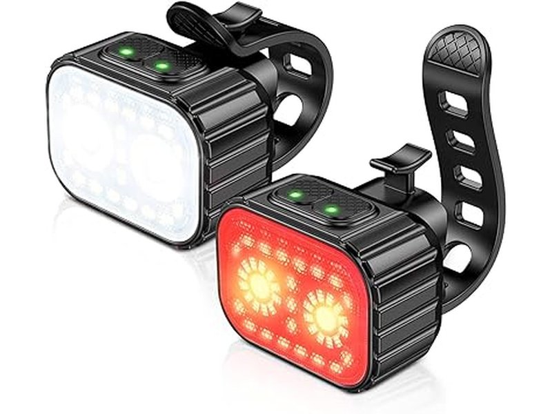 CIRYCASE - Lumières LED Vélo Avant/Arrière  Dialy - Dakar 