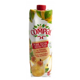 Brique de jus de fruit COMPAL saveur poire 1L. Disponible sur Dialy.sn