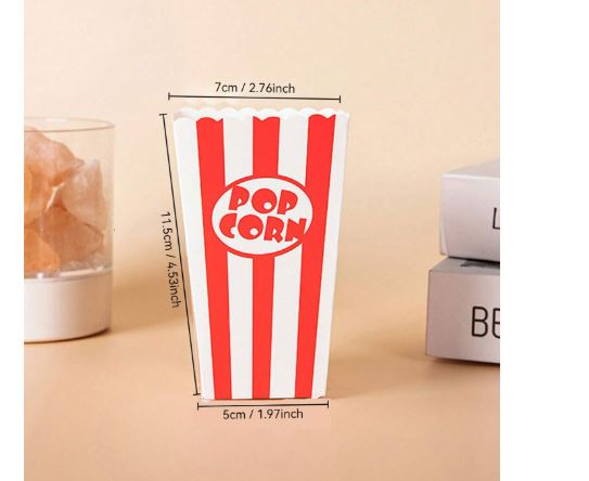 Boîtes à popcorn 48 pièces pour les cinémas, fêtes