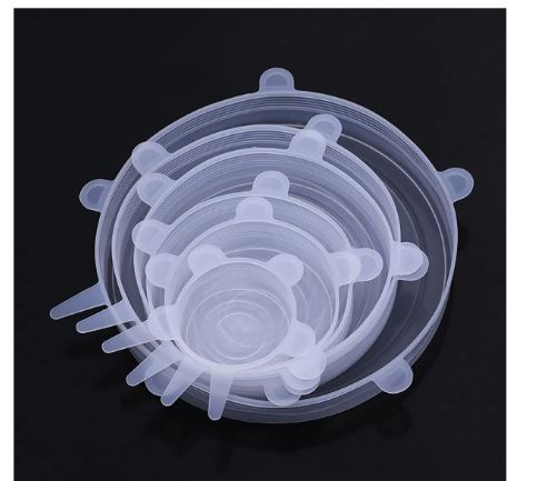 6 Couvercles Extensibles En Silicone Réutilisables Et Durables
