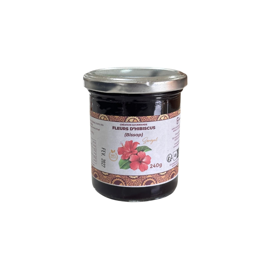 CRÉATION GOURMANDE - Confiture Bissap – 240g Dialy - Dakar