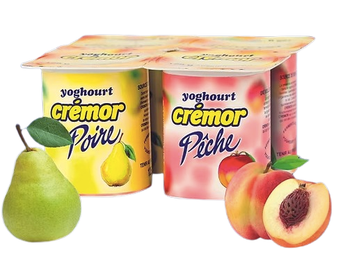 CREMOR - Yaourt pêche-poire - 125G Dakar Dialy