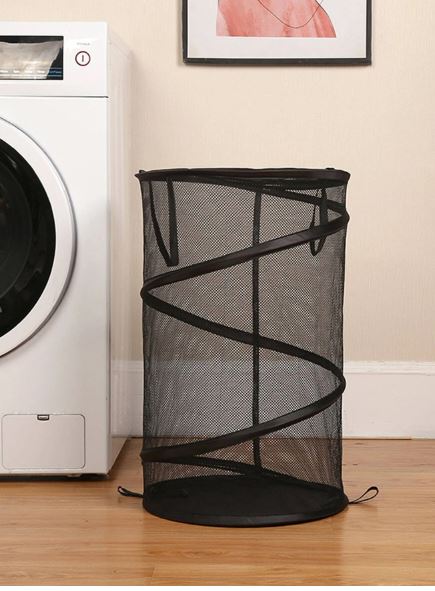 Panier à linge pliable et léger pour une organisation efficace,noir