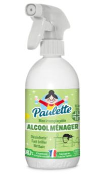 Paulette - Alcool Ménager 500ml - Nettoyage puissant et désinfection pour votre maison