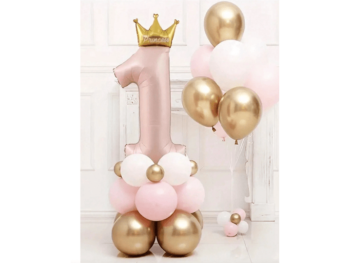 Ensemble de ballons 1er anniversaire de bébé 42 pouces,23 pcs
