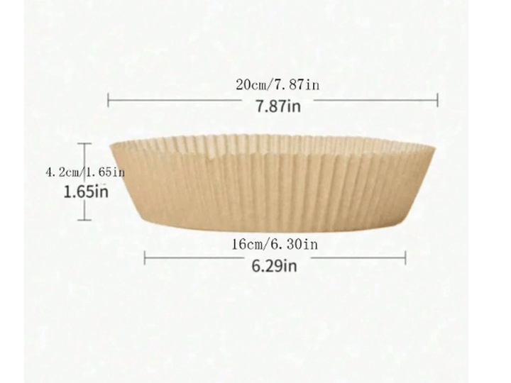 Papier sulfurisé anti-adhésif pour Air Fryer – 100 pièces