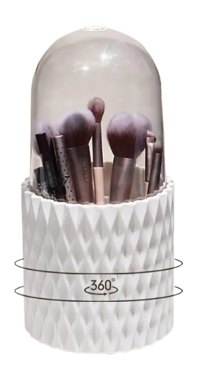 Porte-Pinceaux de Maquillage Rotatif 360°