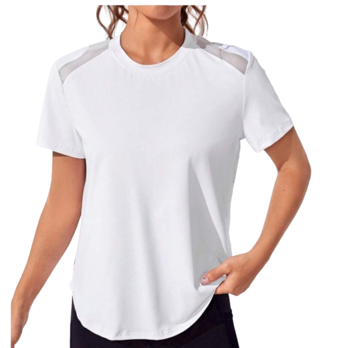 Débardeur de sport à imprimé géométrique, Débardeur de gym Top de workout blanc - Taille L