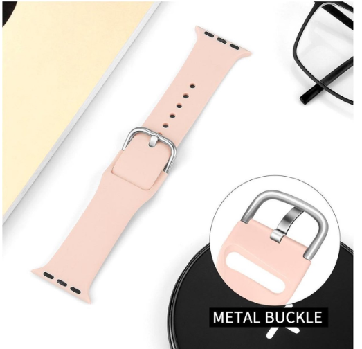 Bracelet de montre connecté avec embout en métal
