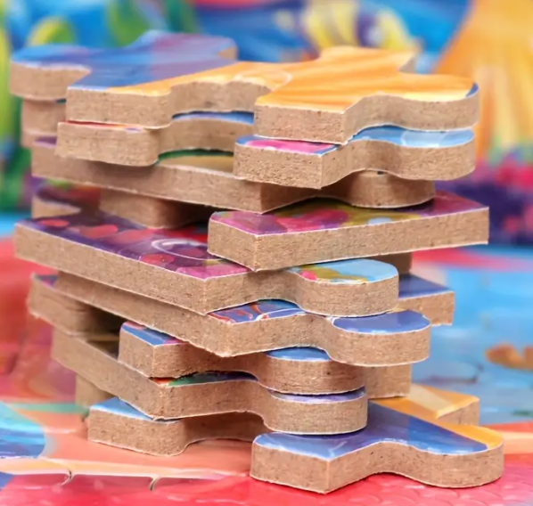 Puzzle en bois 60 pièces avec boîte en métal – Dès 3 ans
