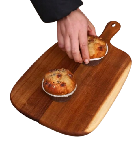 Planche Présentoir en Bois – Support Pratique pour Légumes et Aliments